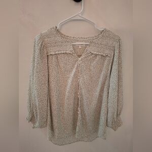 Women's Cream Floral Sweater